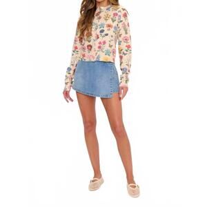 NEW SHOW ME YOUR MUMU cozy-chic cafe cardigan in french floral knit